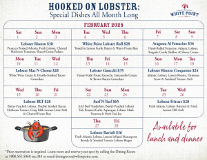 Lobster Menu Schedule